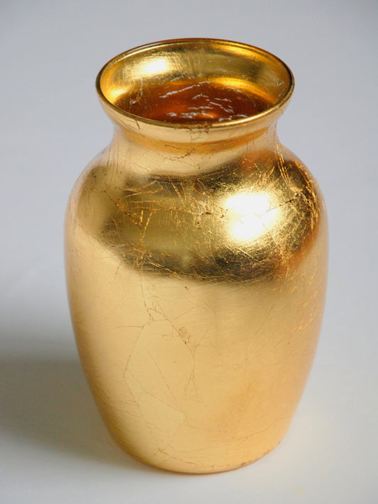 7" Gold Flower Vase – Hand-Gilded Decorative Accent lifestyle product image