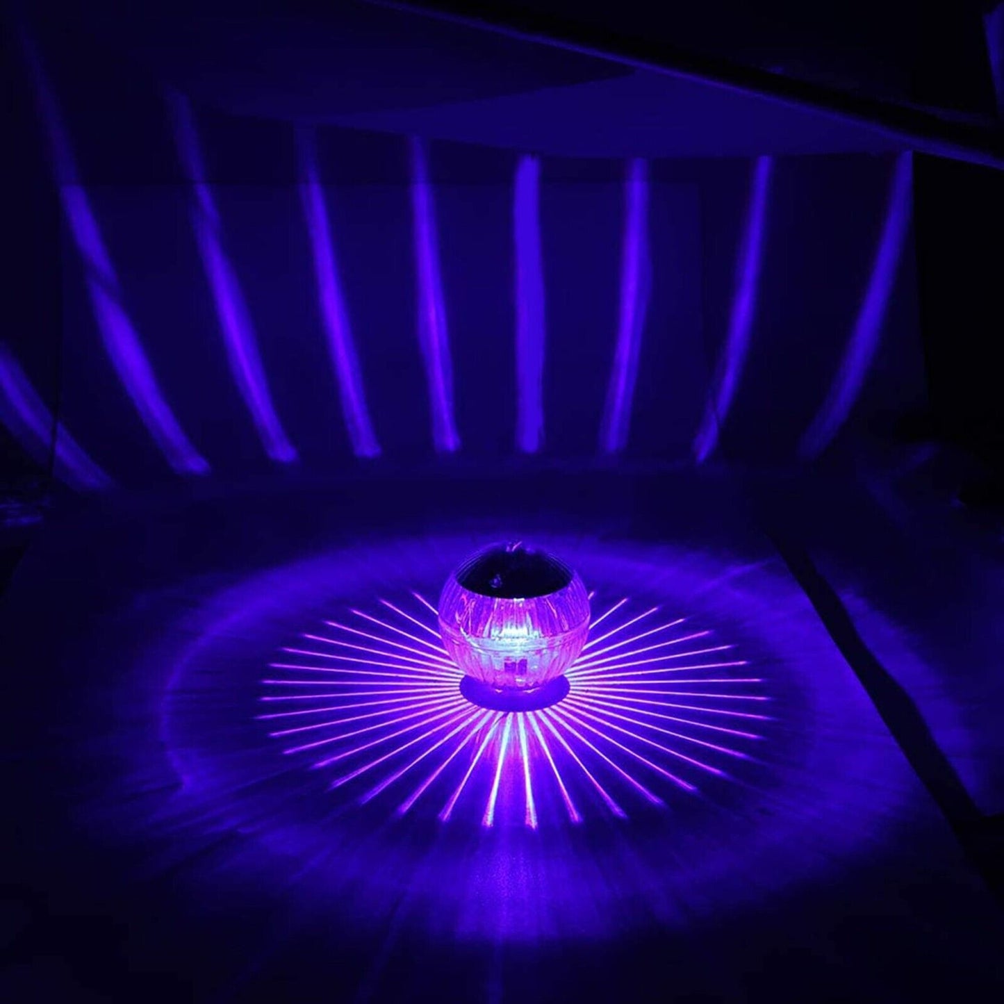 Outdoor Solar LED Floating Light Garden Pond Pool Lamp Rotating RGB lifestyle product image