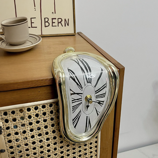 Surreal Melting Wall Clock | Dali Art-Inspired Home Decor-1