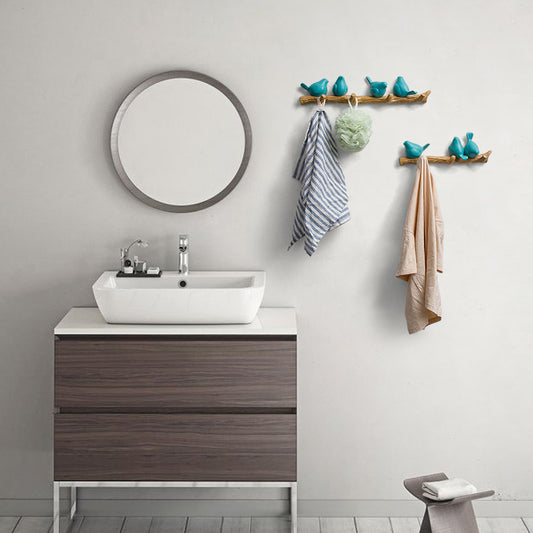 White Bird Wall Hooks | Nordic Decorative Adhesive Hooks for Home Organization lifestyle product image