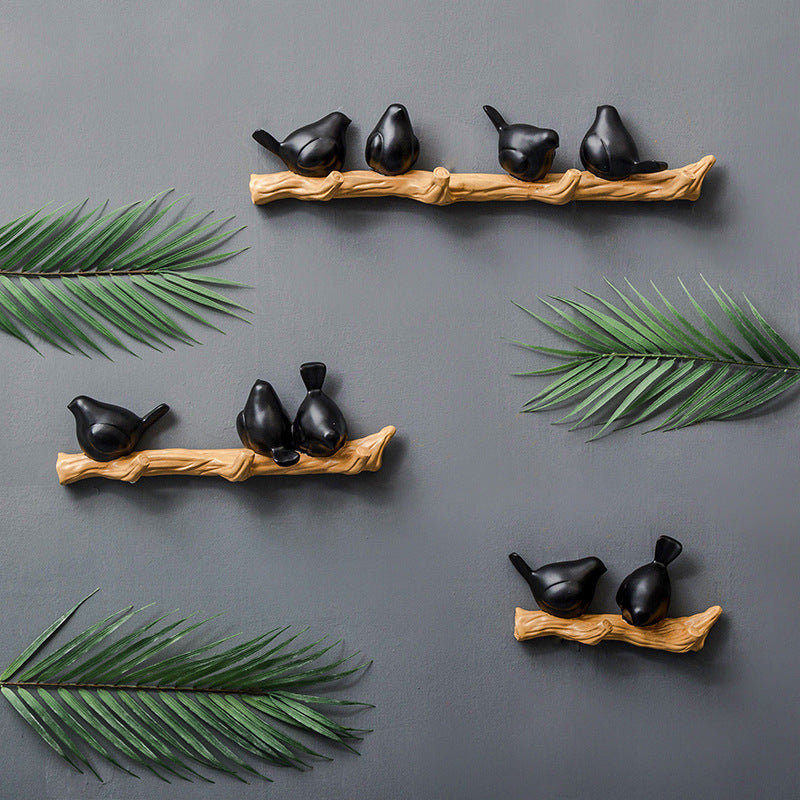 White Bird Wall Hooks | Nordic Decorative Adhesive Hooks for Home Organization lifestyle product image