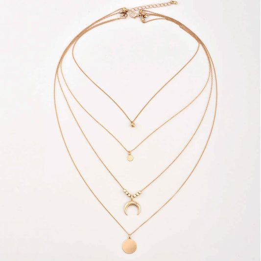 Layered Chain Necklace Set-1