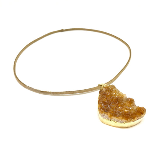 Orange Citrine Cluster Pendant lifestyle product image
