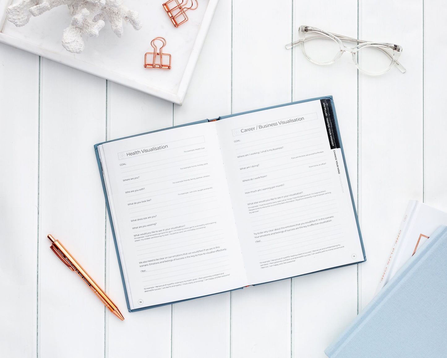 Master Your Mindset Workbook & Guided Journal – Personal Growth, Goal Setting & Self-Reflection Planner