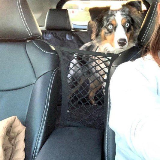 Premium Pet Car Net Barrier | Safe Back Seat Divider for Dogs lifestyle product image