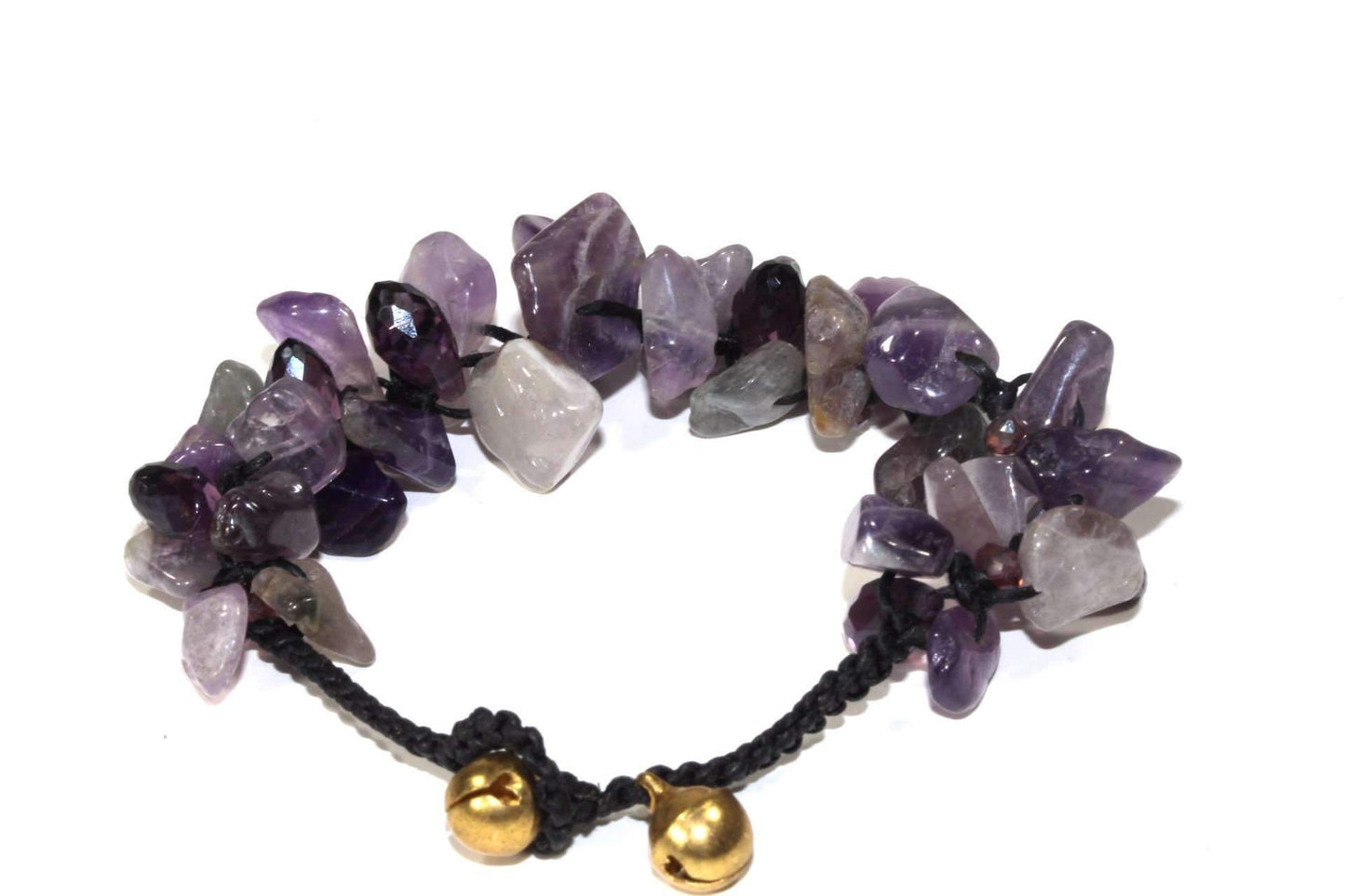 Raw Amethyst Stone Bracelet lifestyle product image