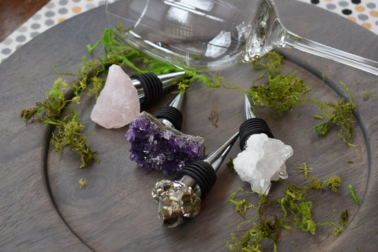 Gemstone Wine Stoppers – Crystal Bottle Stoppers for Wine Lovers lifestyle product image