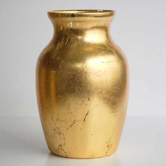 7" Gold Flower Vase – Hand-Gilded Decorative Accent