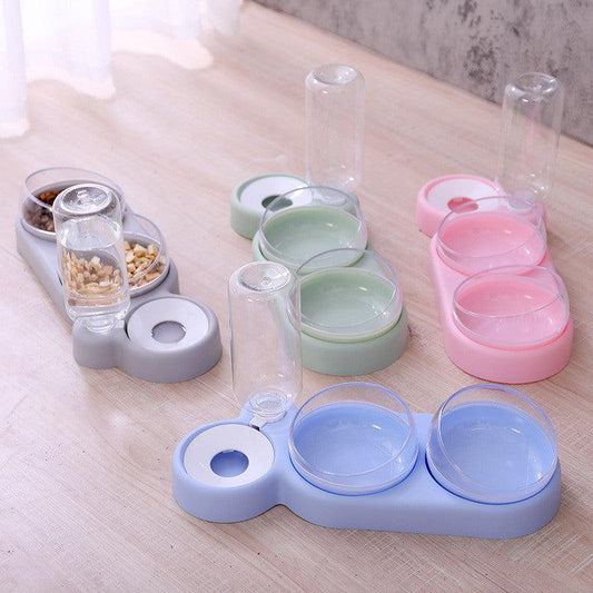 Elevated Automatic Pet Feeder & Water Fountain lifestyle product image