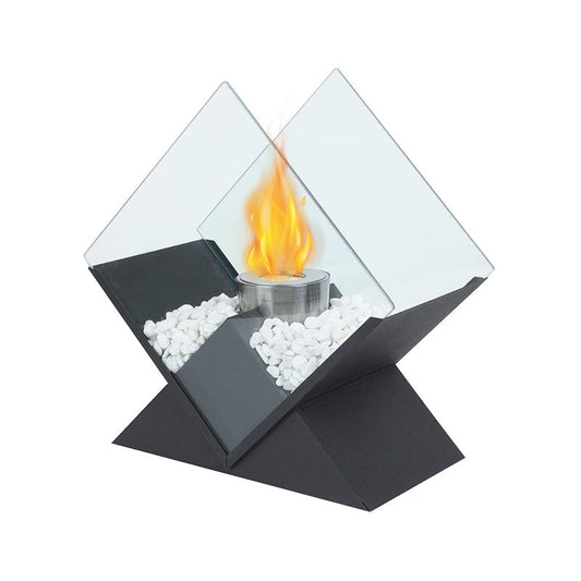 14.5” Tabletop Bioethanol Fireplace – Portable Ventless Fire Bowl for Indoor & Outdoor Decor-1