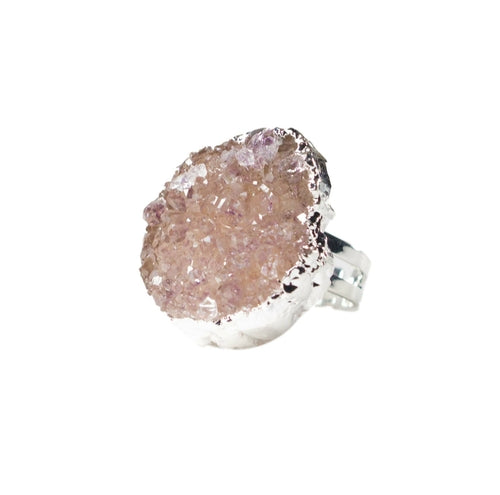 Sterling Silver Gemstone Ring – Amethyst, Rose Quartz or Citrine lifestyle product image