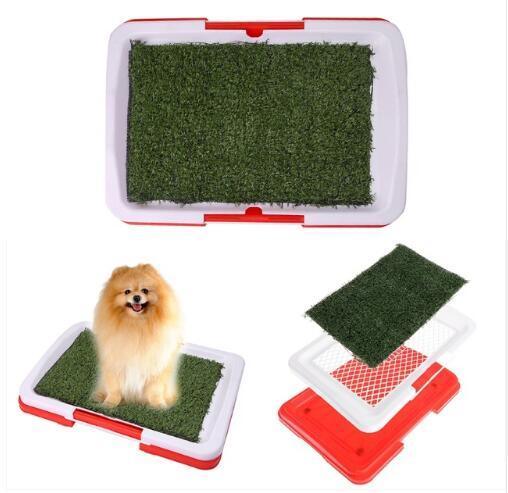 3-Tier Pet Potty Training Pad – Indoor Grass Dog Toilet System