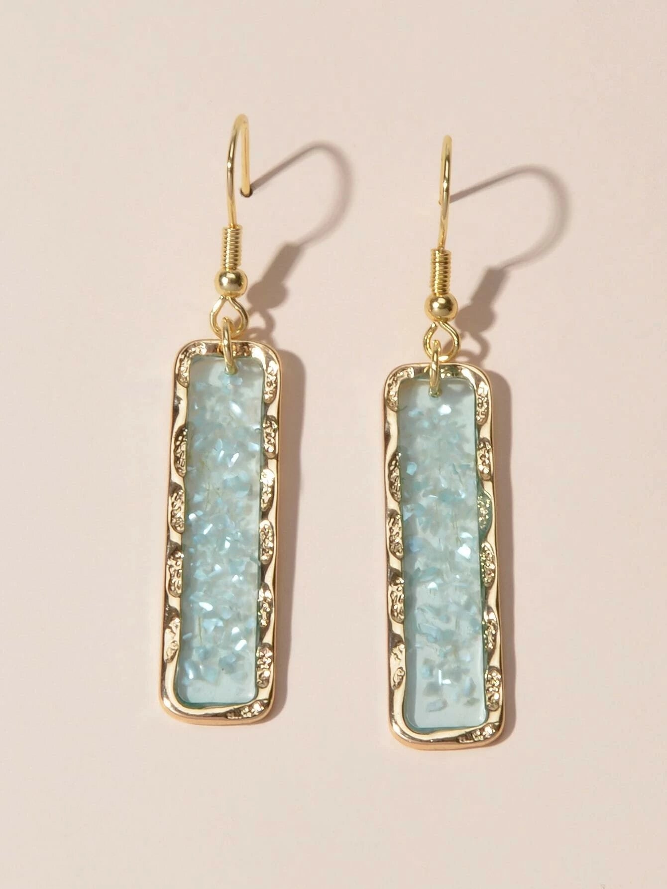 Acrylic Square Drop Earrings lifestyle product image