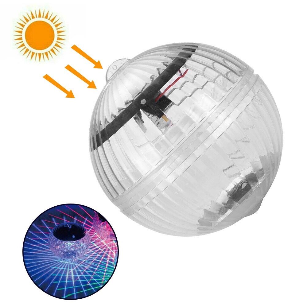 Outdoor Solar LED Floating Light Garden Pond Pool Lamp Rotating RGB lifestyle product image