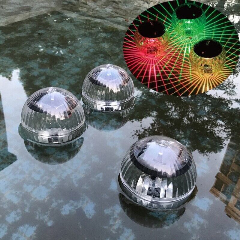 Outdoor Solar LED Floating Light Garden Pond Pool Lamp Rotating RGB lifestyle product image