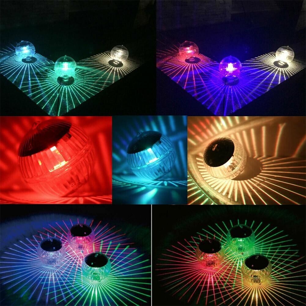 Outdoor Solar LED Floating Light Garden Pond Pool Lamp Rotating RGB lifestyle product image