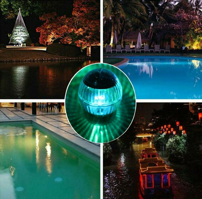 Outdoor Solar LED Floating Light Garden Pond Pool Lamp Rotating RGB lifestyle product image