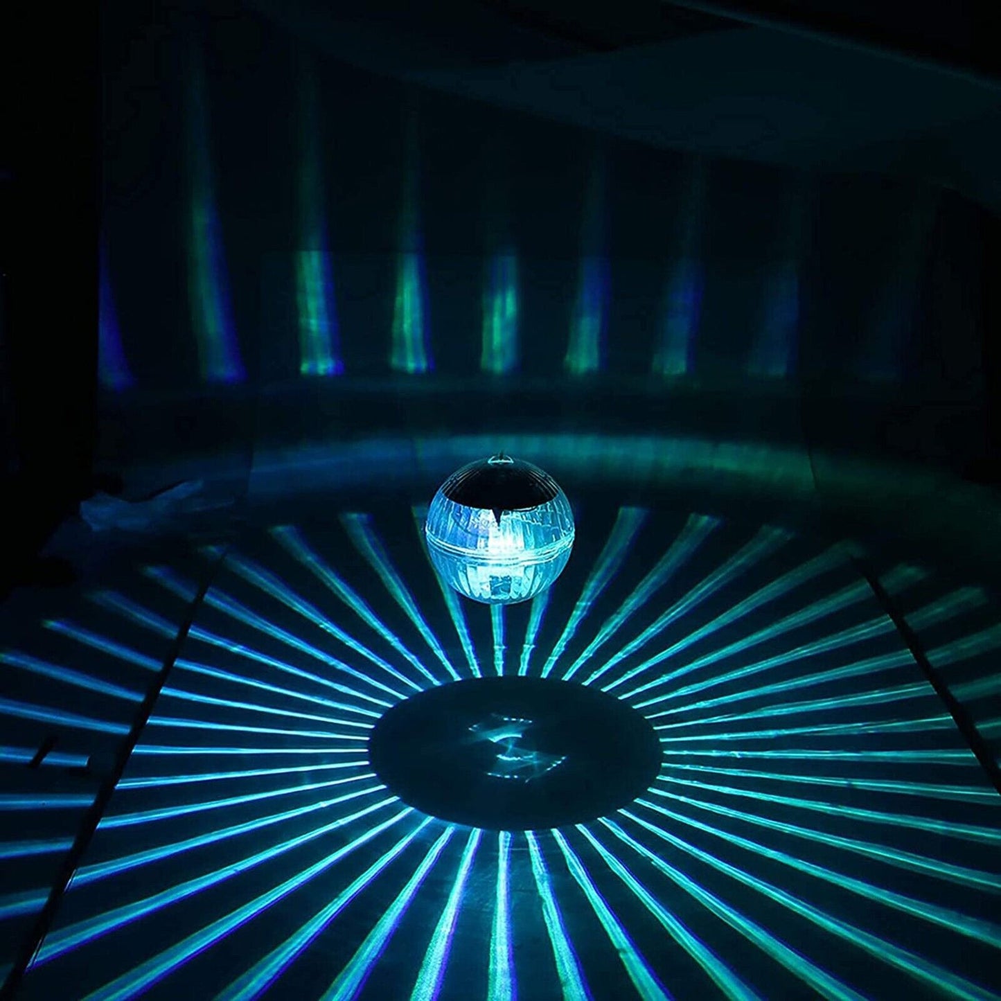Outdoor Solar LED Floating Light Garden Pond Pool Lamp Rotating RGB lifestyle product image