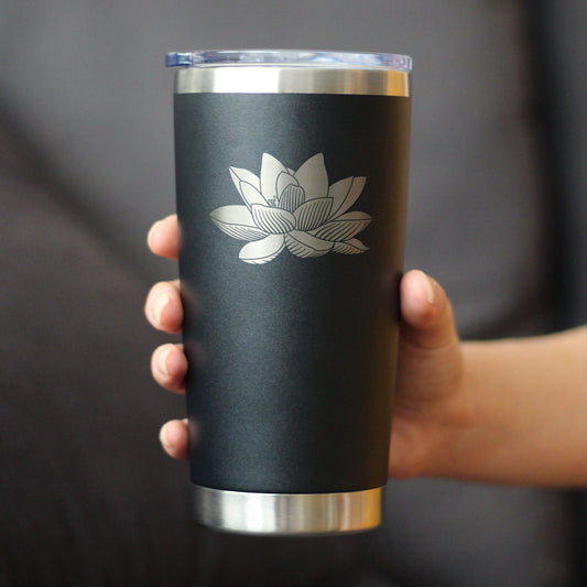 Lotus Flower - 20 oz Coffee Tumbler lifestyle product image