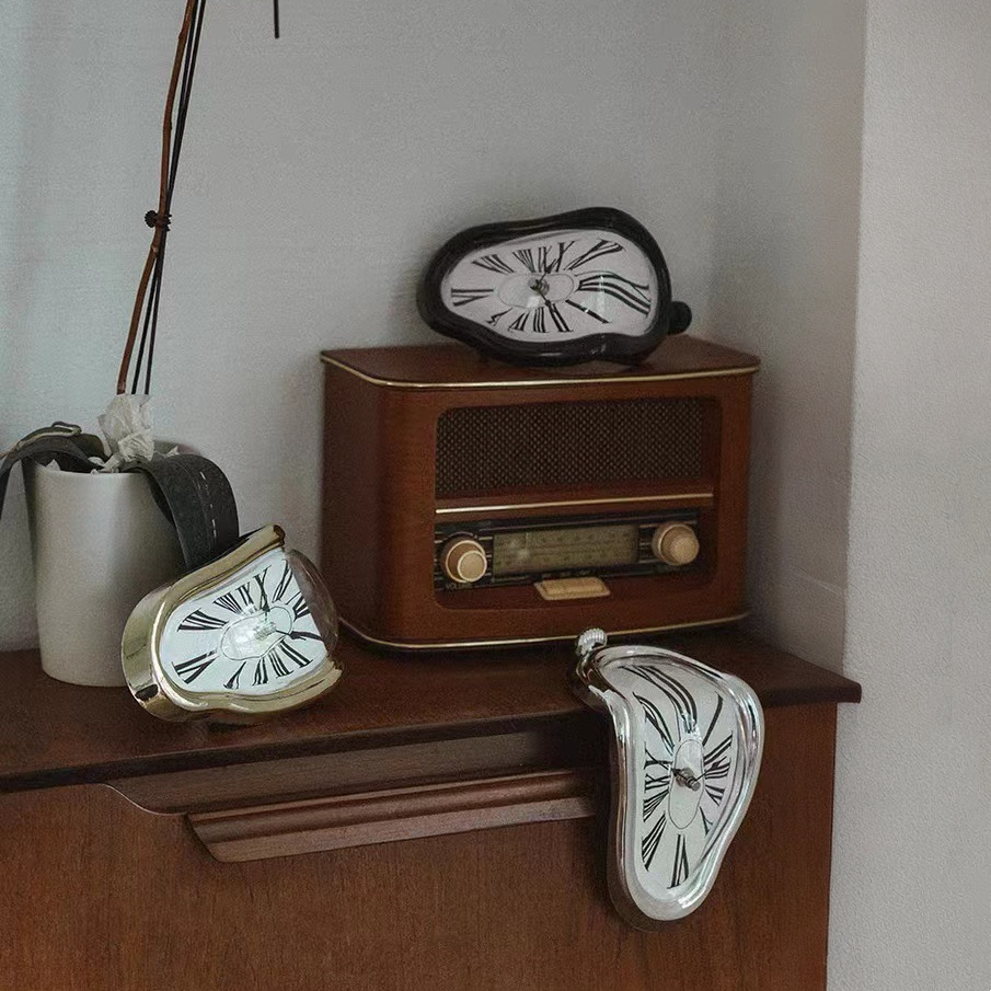 Surreal Melting Wall Clock | Dali Art-Inspired Home Decor-2