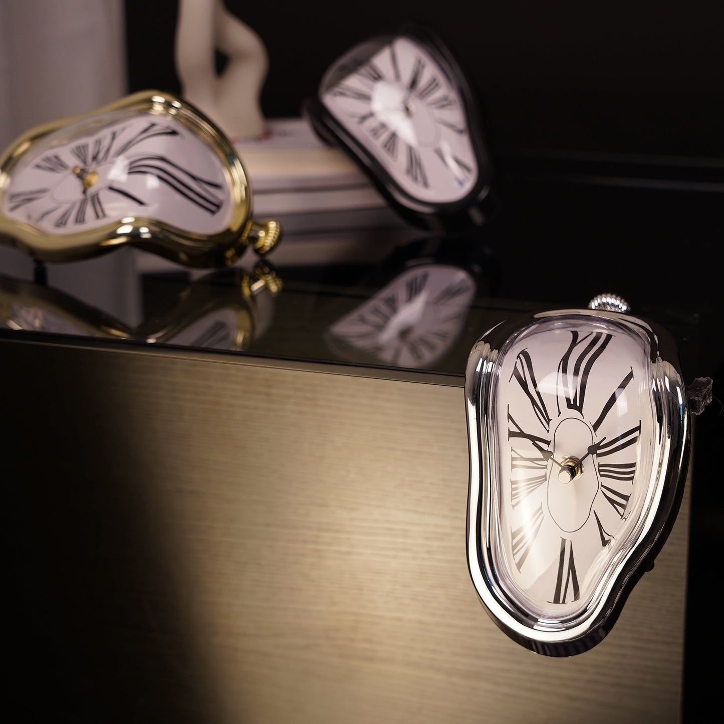 Surreal Melting Wall Clock | Dali Art-Inspired Home Decor-4
