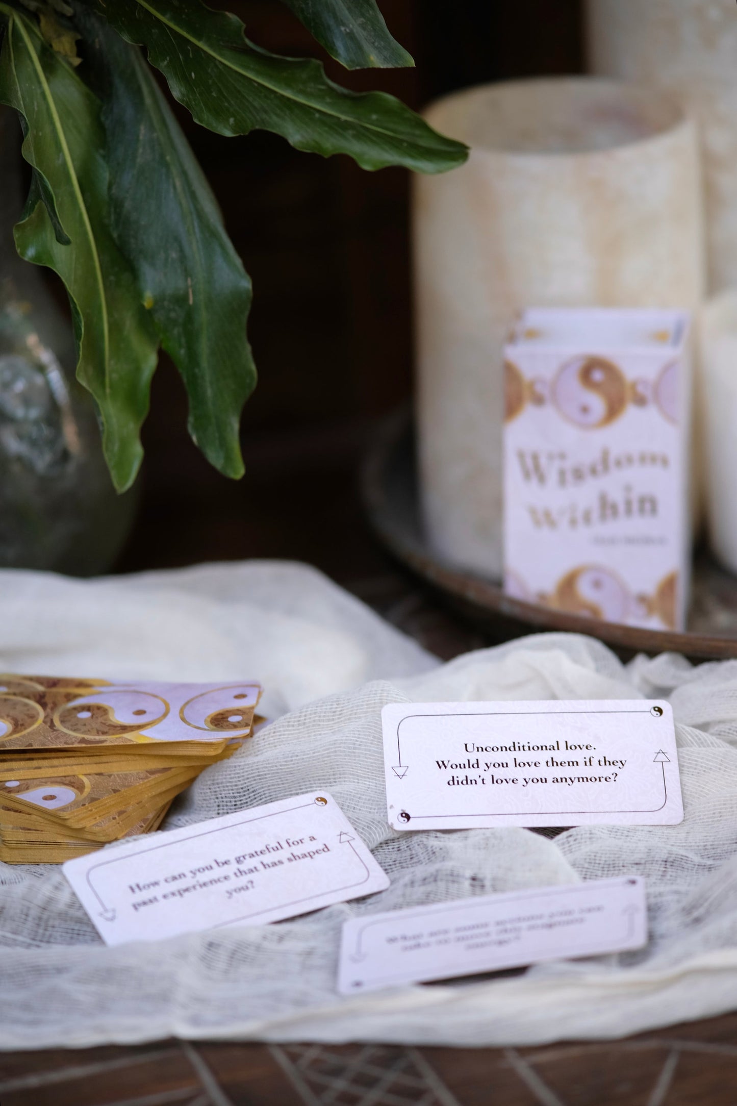 Wisdom Within Mini Oracle Card Deck – 88 Cards for Self-Reflection & Mindfulness