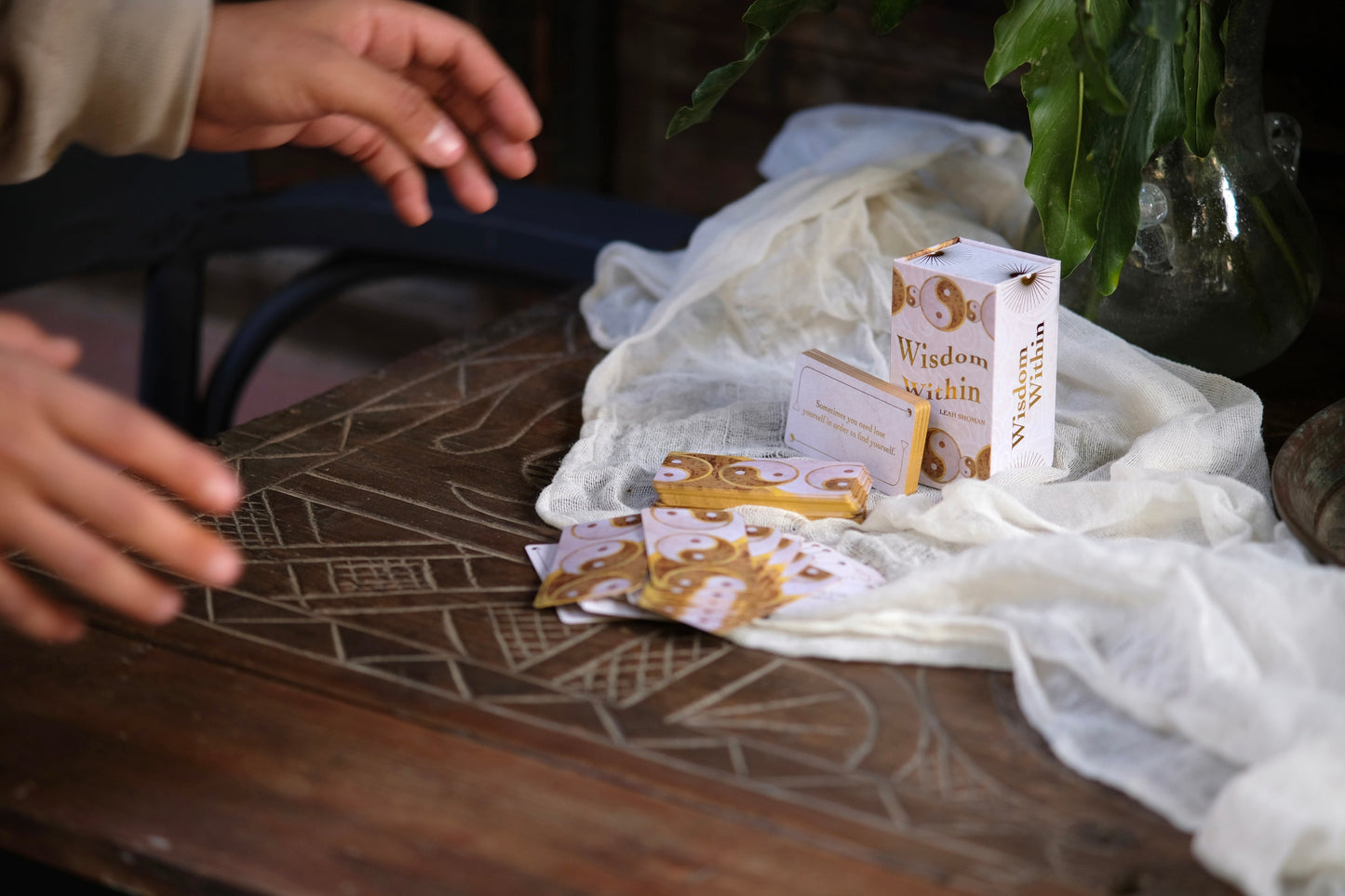 Wisdom Within Mini Oracle Card Deck – 88 Cards for Self-Reflection & Mindfulness