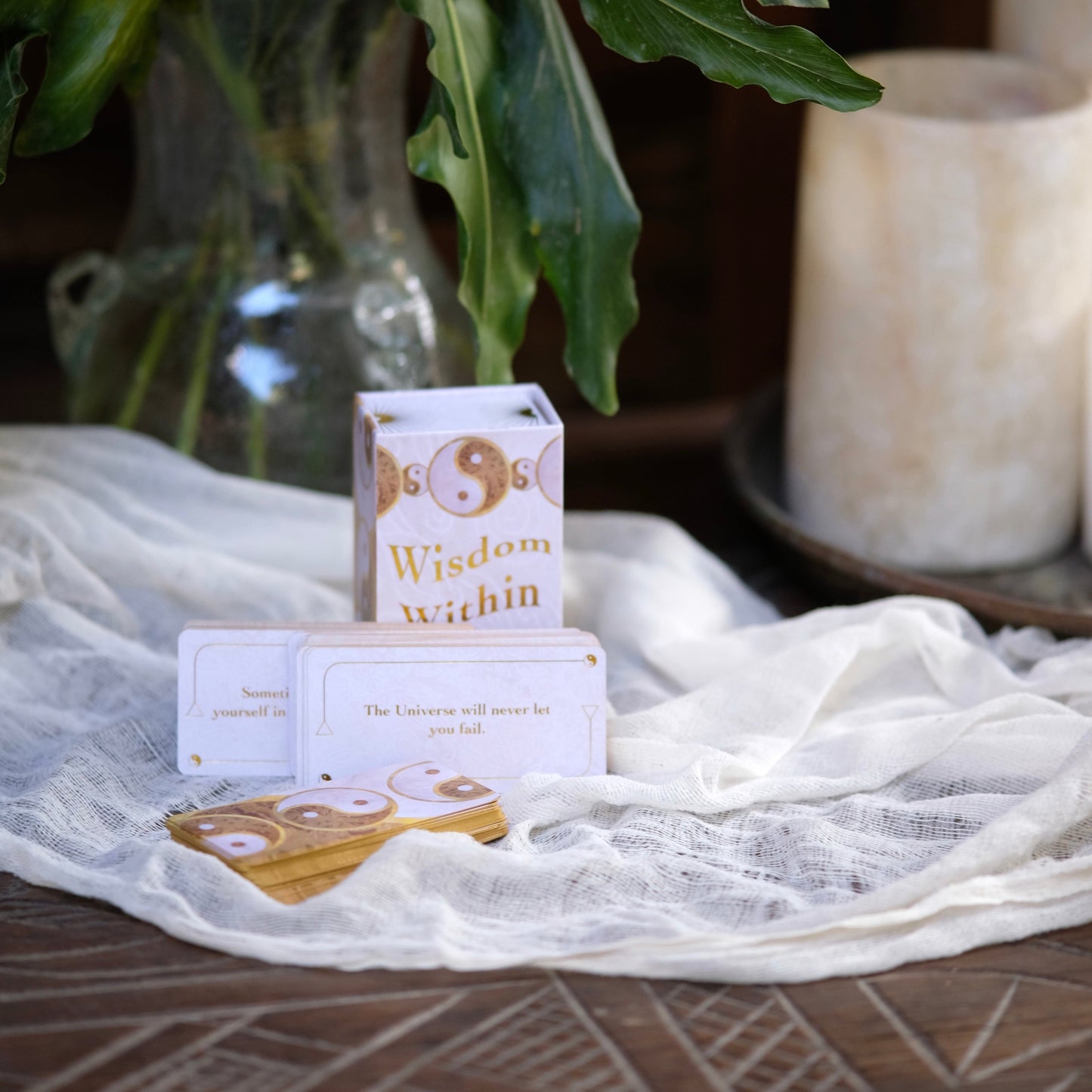 Wisdom Within Mini Oracle Card Deck – 88 Cards for Self-Reflection & Mindfulness