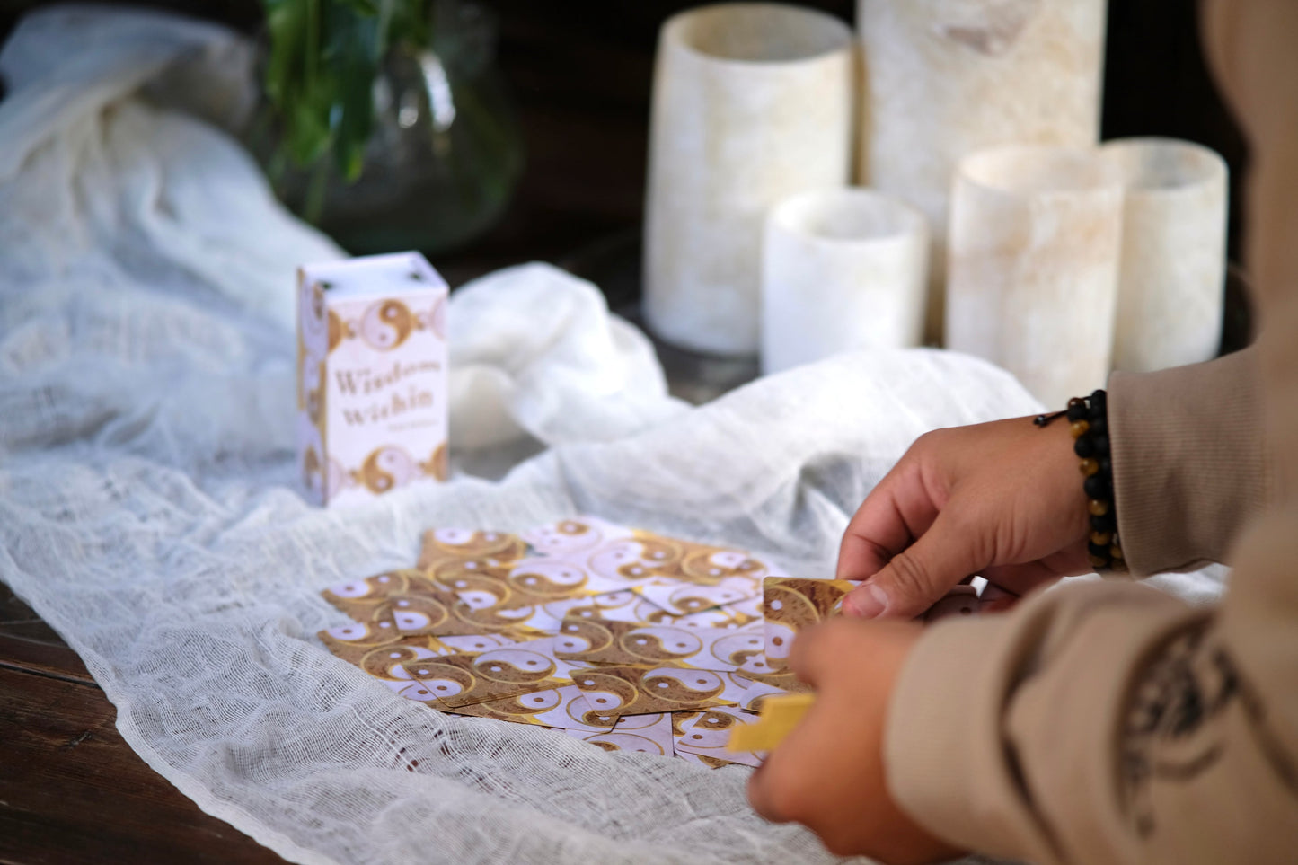 Wisdom Within Mini Oracle Card Deck – 88 Cards for Self-Reflection & Mindfulness