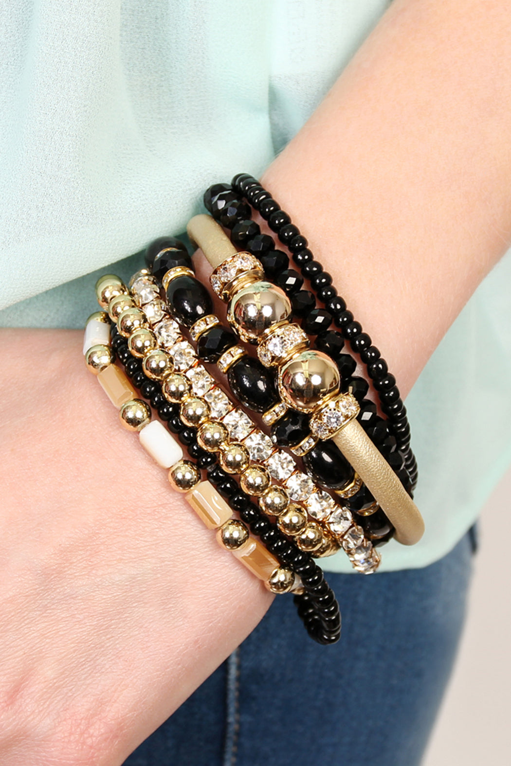 Classic Multibead Bracelet Set lifestyle product image