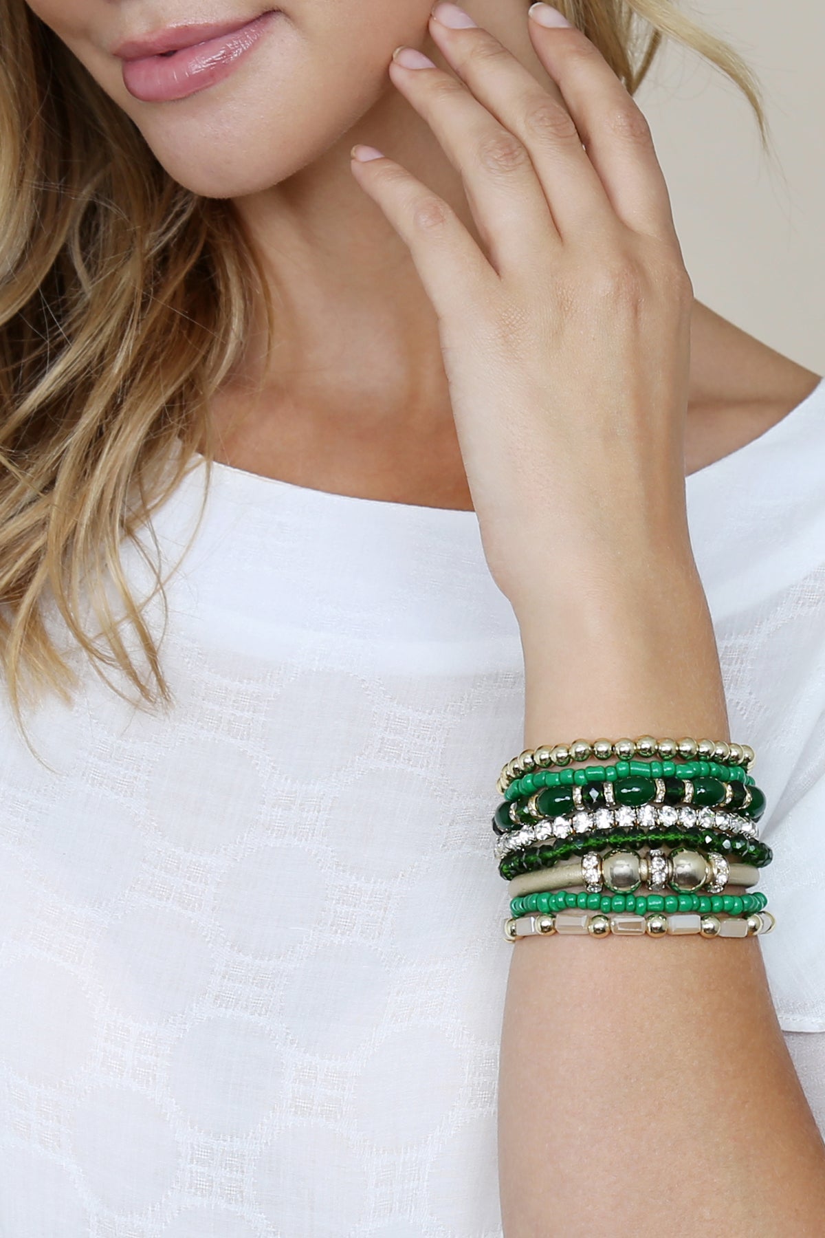 Classic Multibead Bracelet Set lifestyle product image