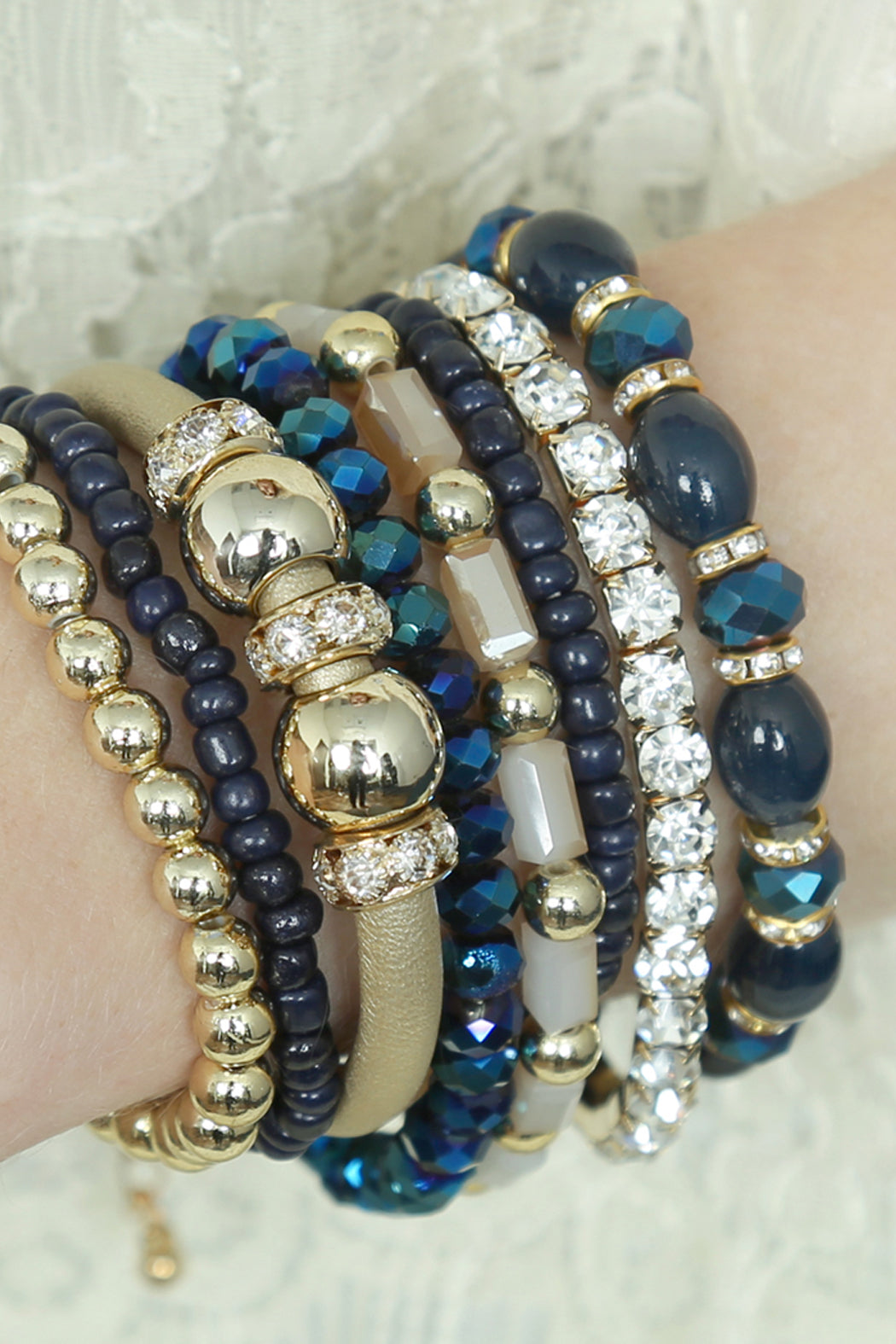 Classic Multibead Bracelet Set lifestyle product image