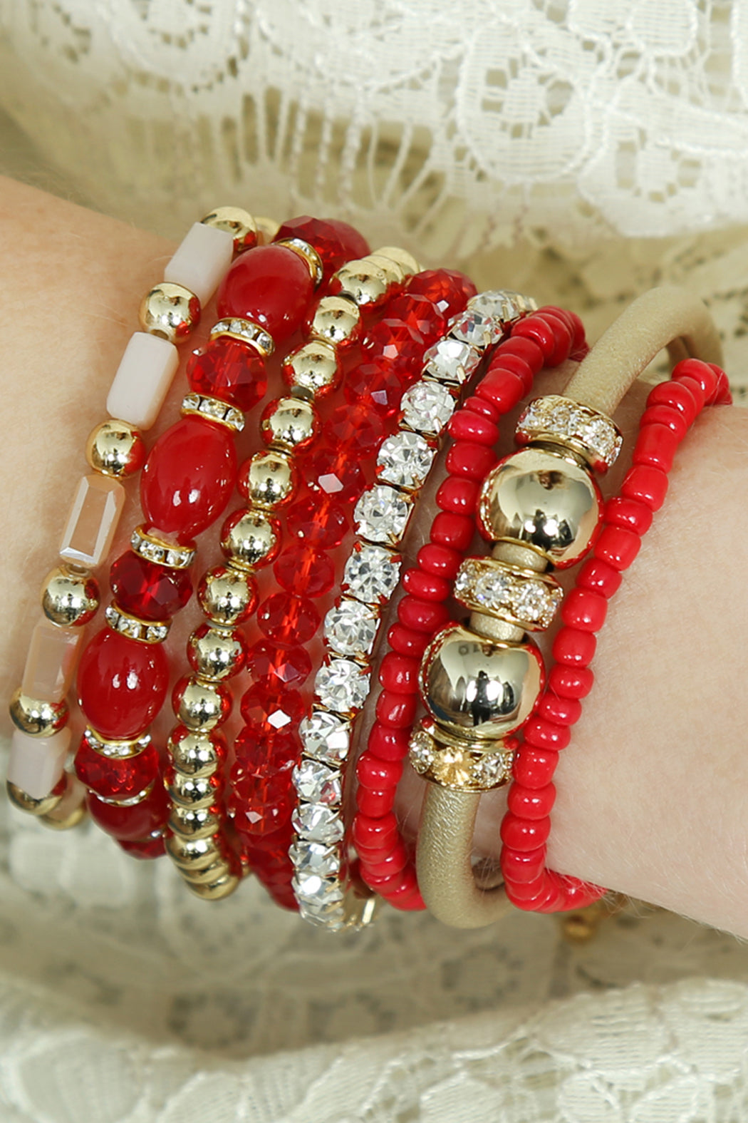 Classic Multibead Bracelet Set lifestyle product image