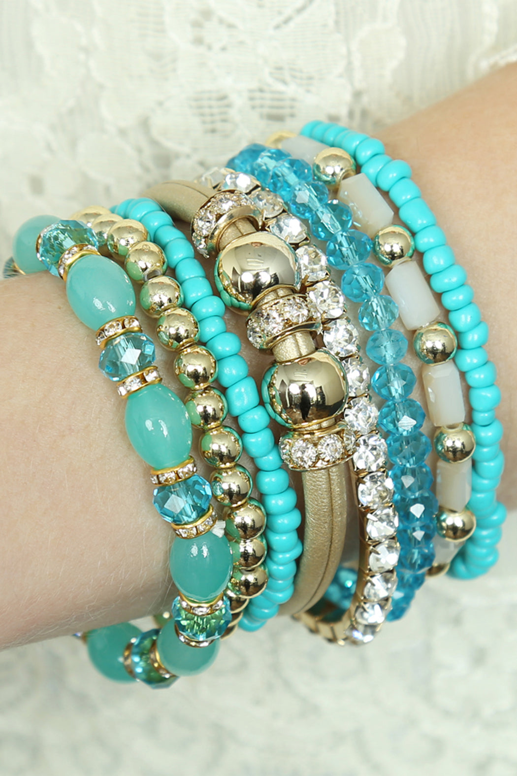 Classic Multibead Bracelet Set lifestyle product image