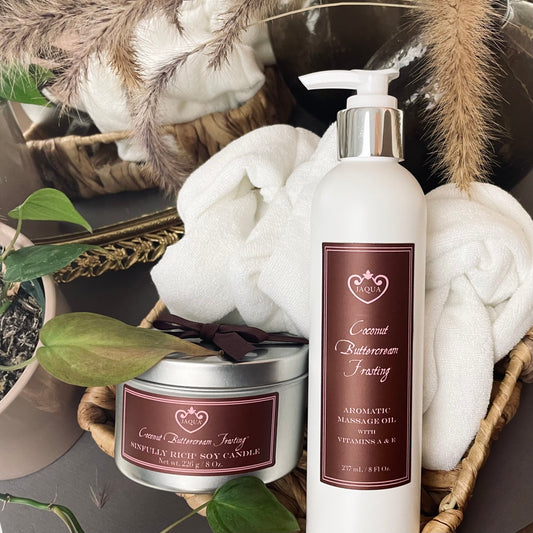 Coconut Buttercream Aromatic Massage Oil lifestyle product image