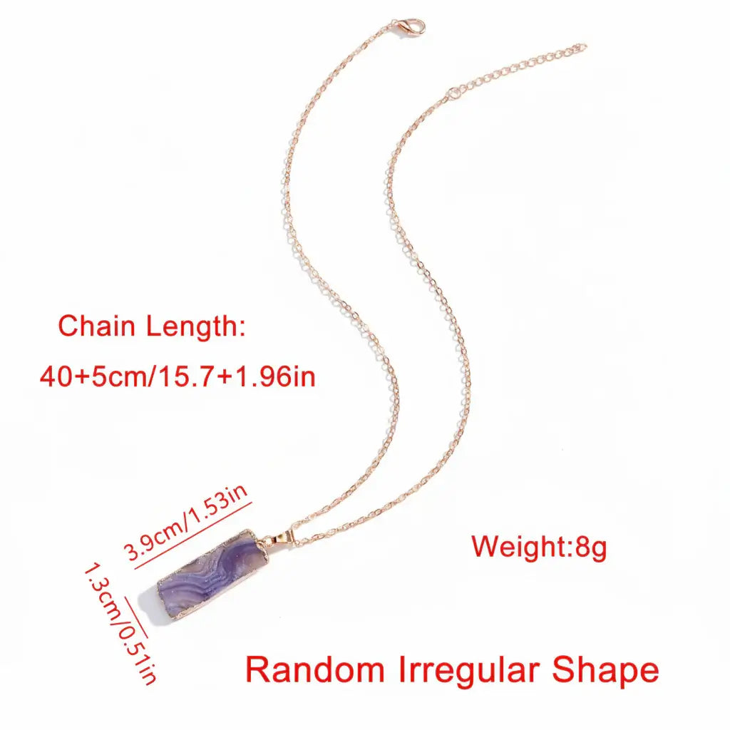 atural Galaxy Stone Necklace – Vintage Celestial Purple Crystal Pendant-4