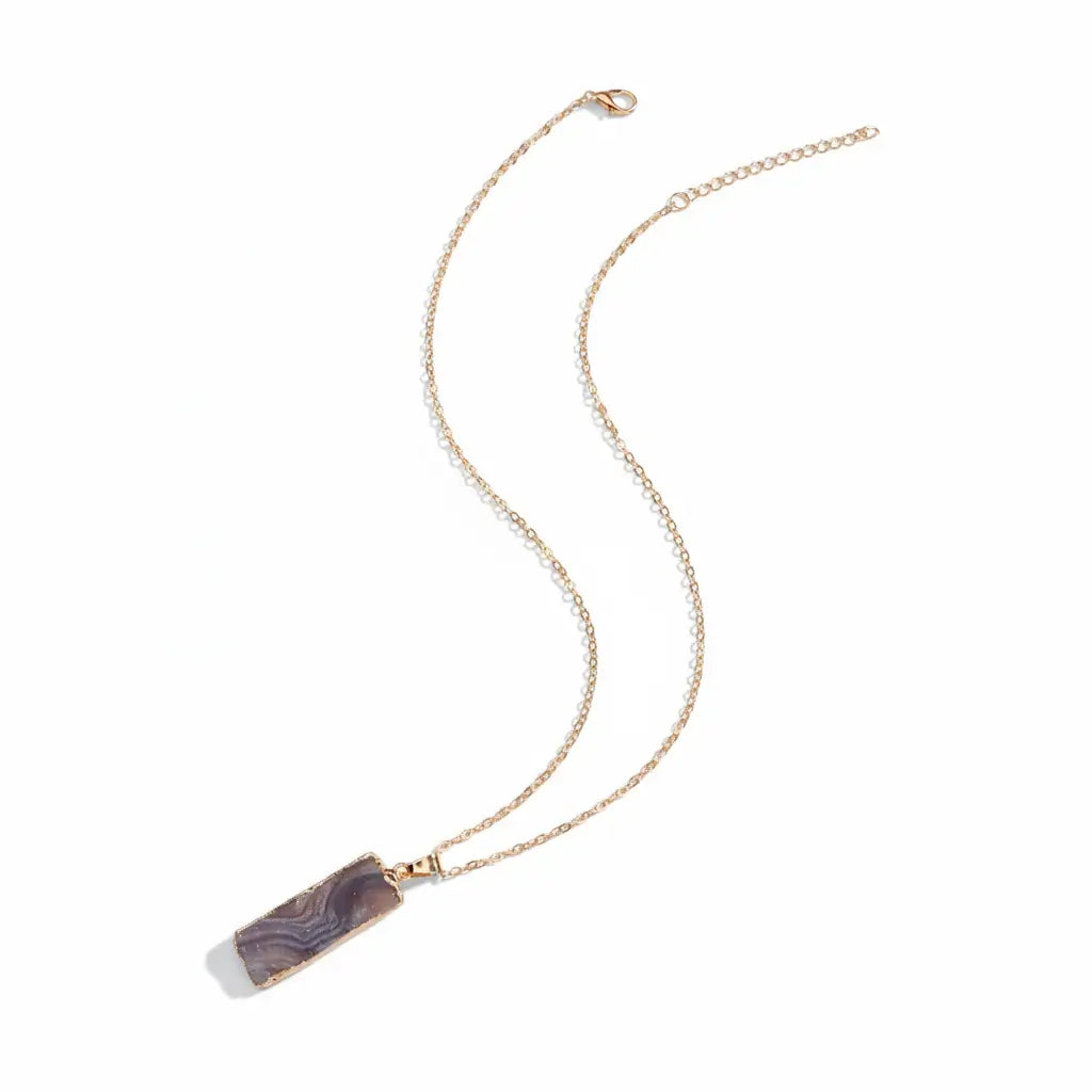 atural Galaxy Stone Necklace – Vintage Celestial Purple Crystal Pendant-5