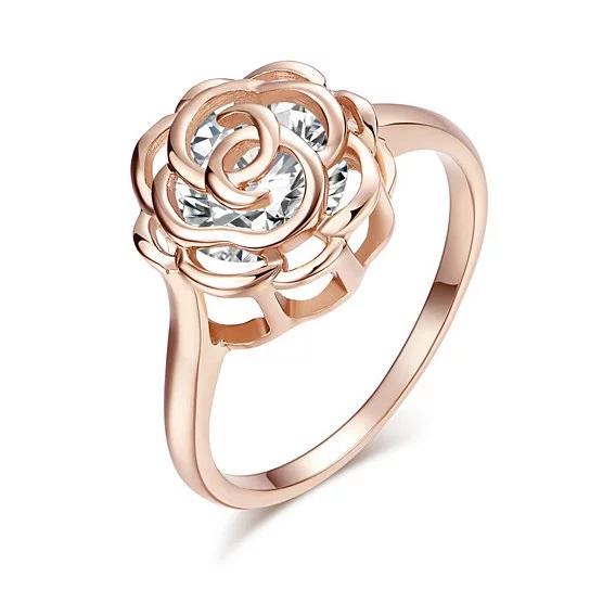 Rose Is A Rose Rings 18kt Rose Crystals In White Yellow And Rose Gold lifestyle product image