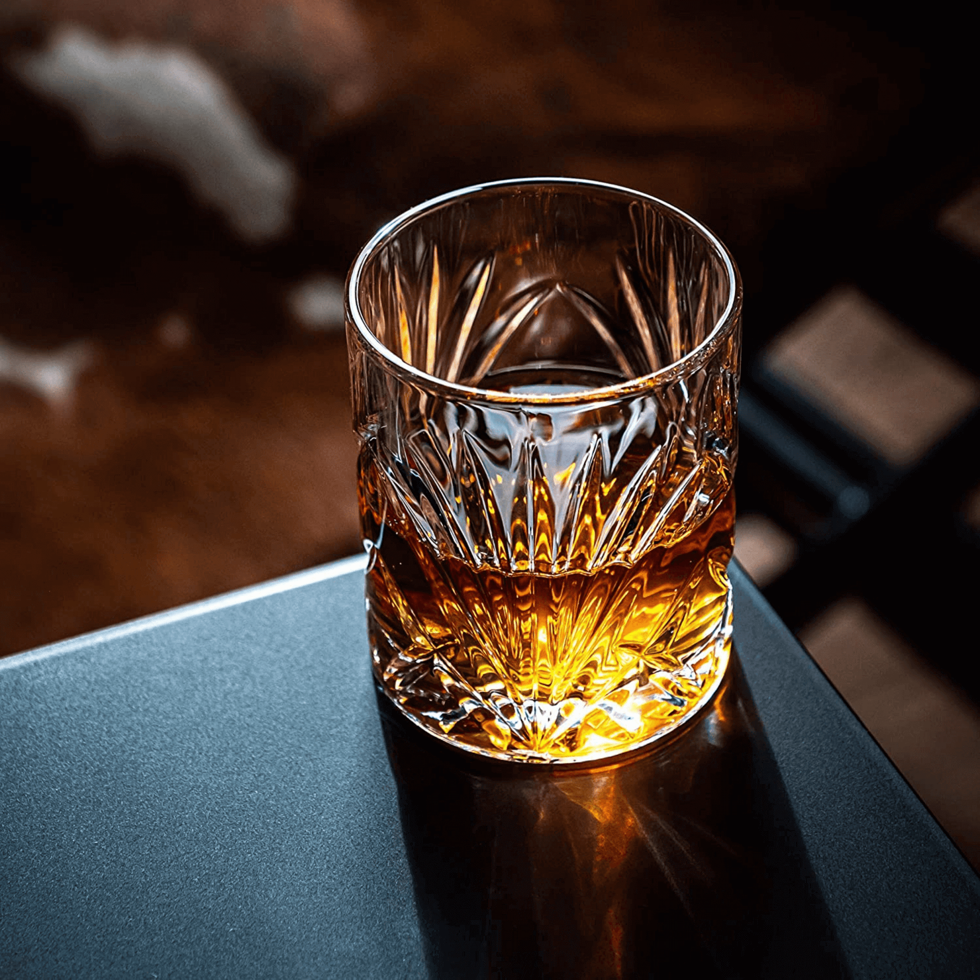 The Connoisseur's Set – Palm Glass Edition Whiskey Glass & Chilling Stone Set lifestyle product image