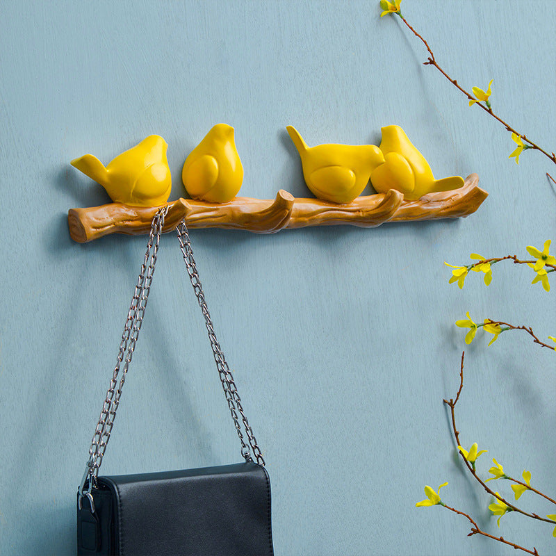 White Bird Wall Hooks | Nordic Decorative Adhesive Hooks for Home Organization lifestyle product image
