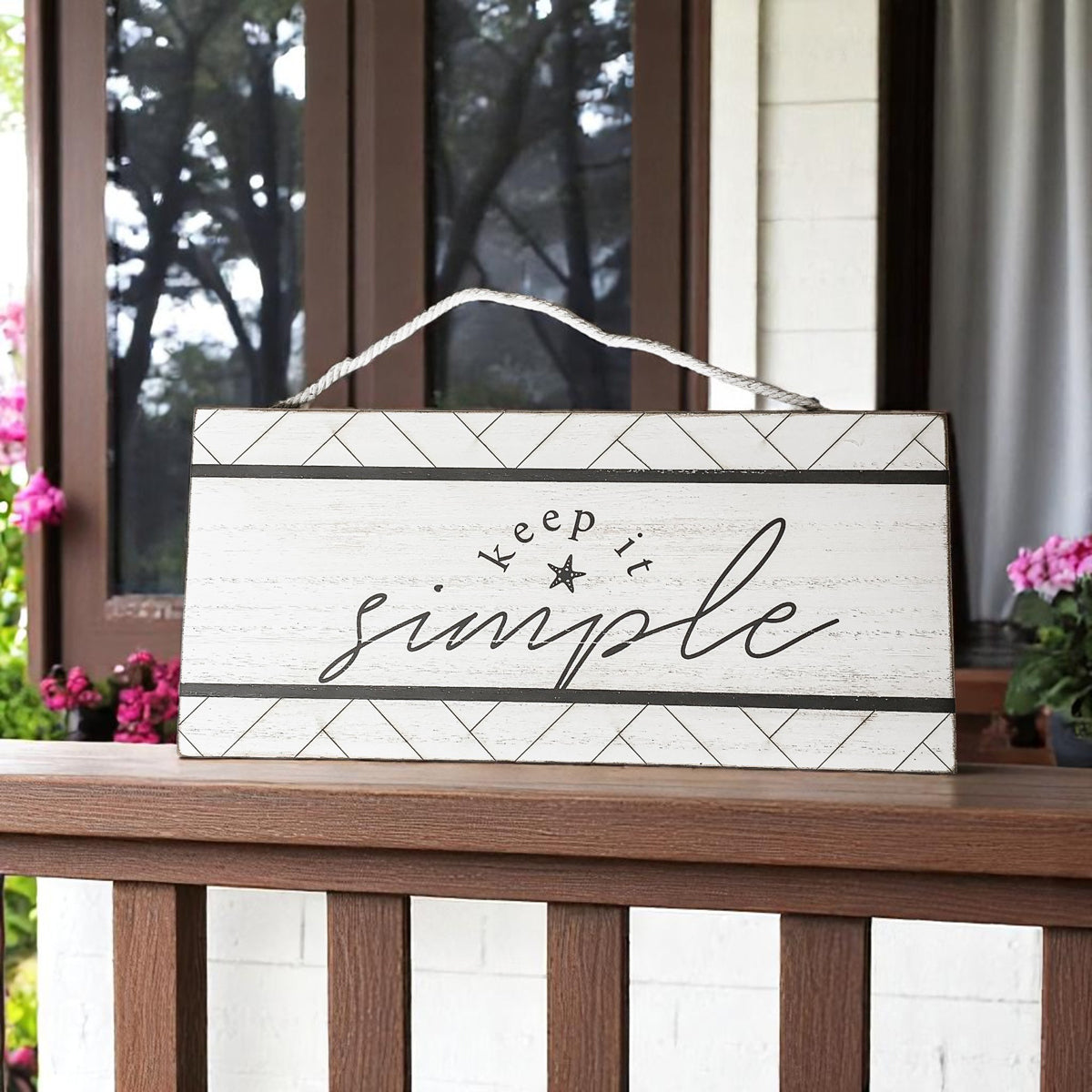 Keep It Simple Decorative Sign | Minimalist Home Décor Accent lifestyle product image