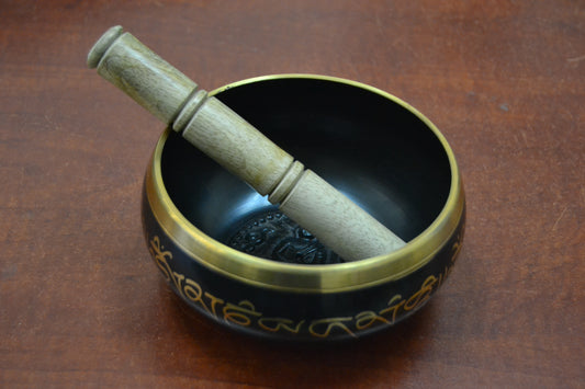 Handmade Tibetan Brass Singing Bowl for Meditation & Calm