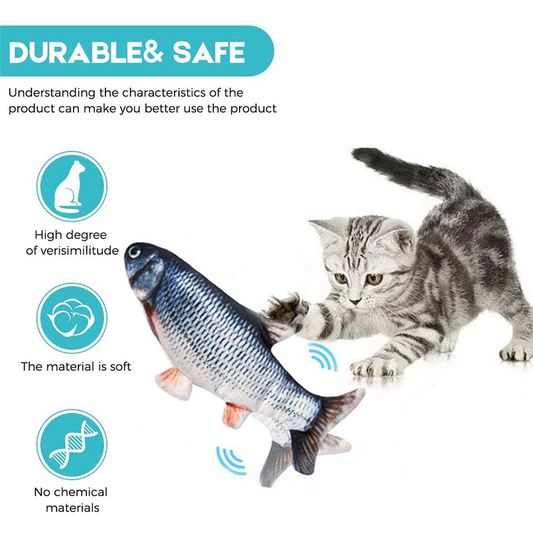 Electronic Floppy Fish Cat Toy Moving Fish Toy for Cats lifestyle product image