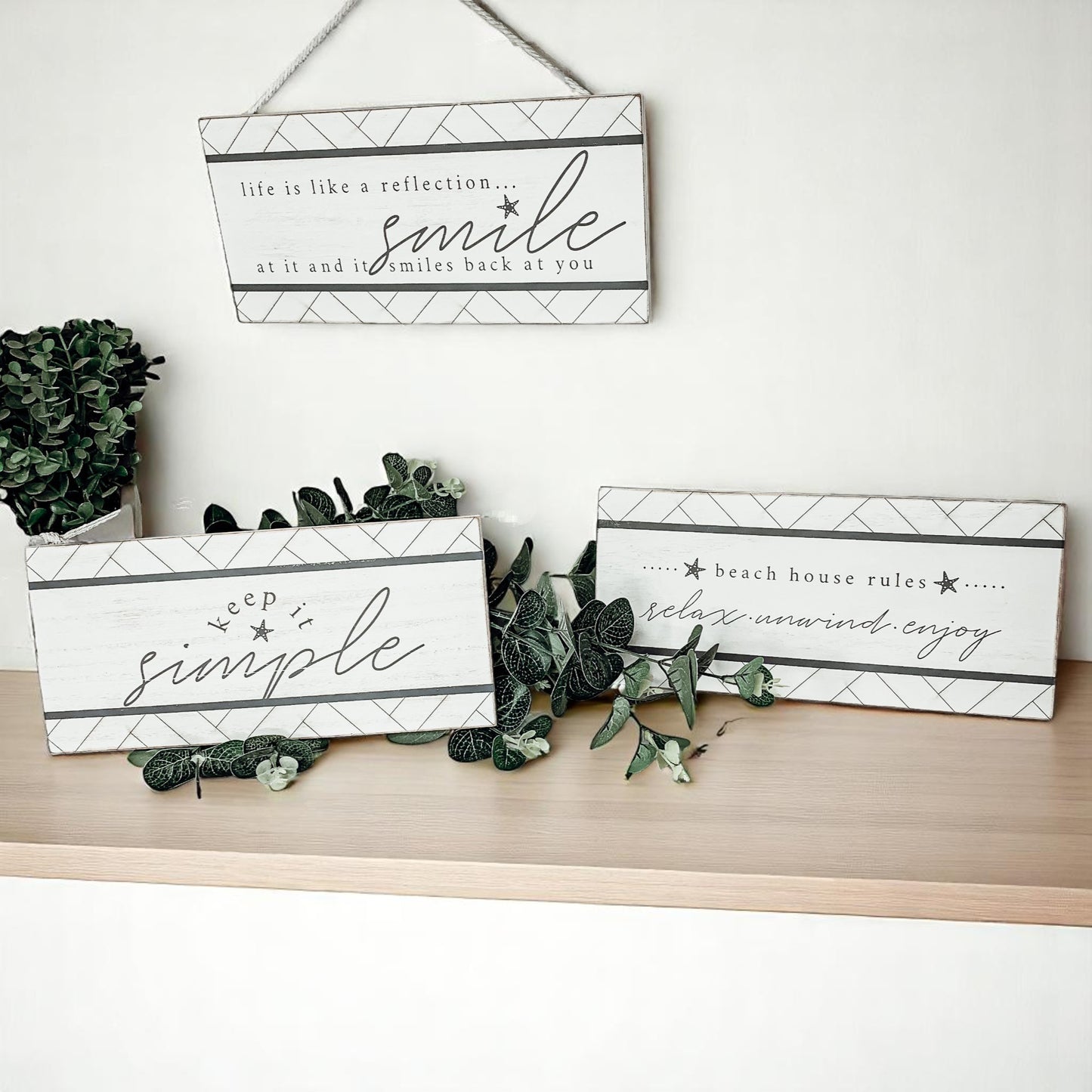 Keep It Simple Decorative Sign | Minimalist Home Décor Accent lifestyle product image