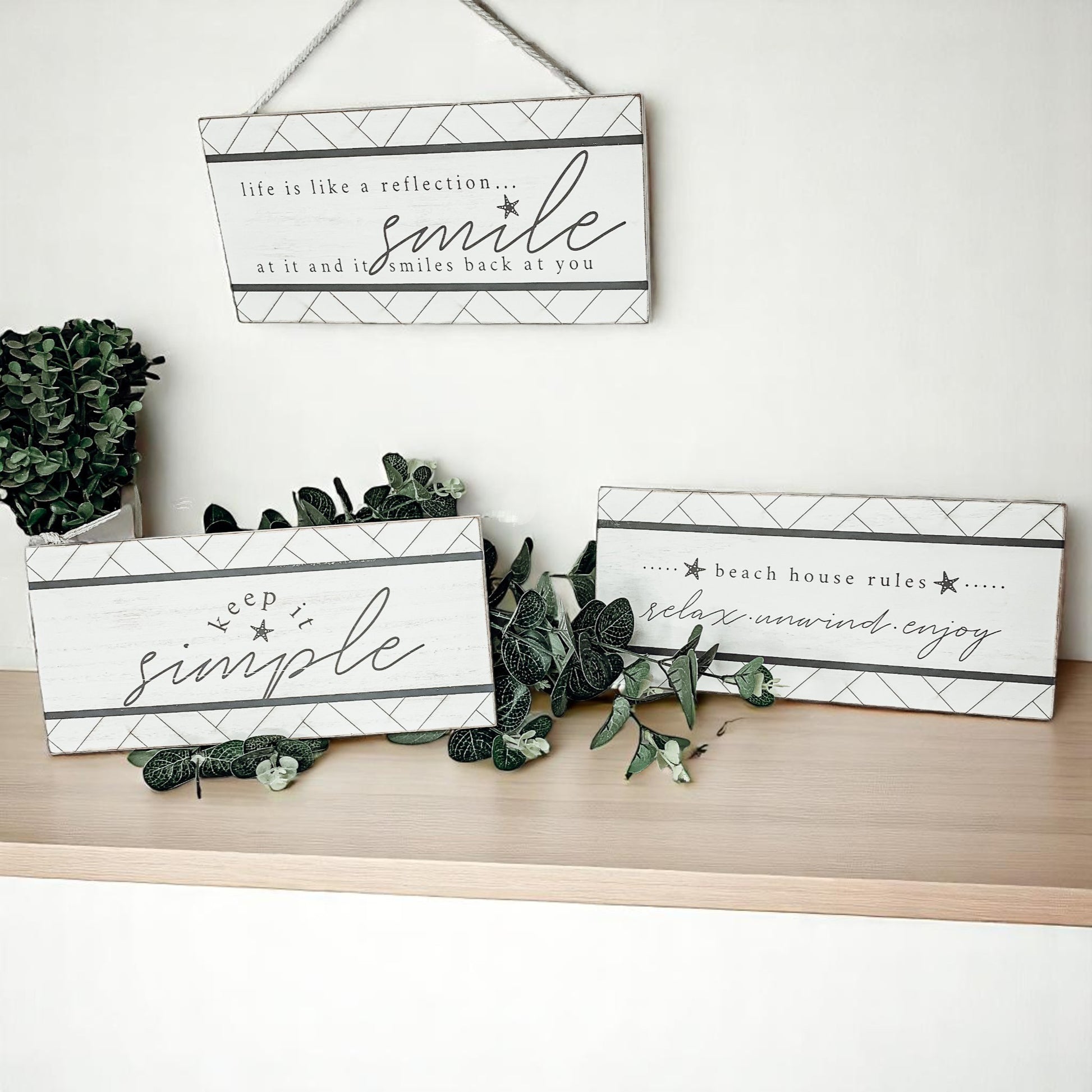 Keep It Simple Decorative Sign | Minimalist Home Décor Accent lifestyle product image