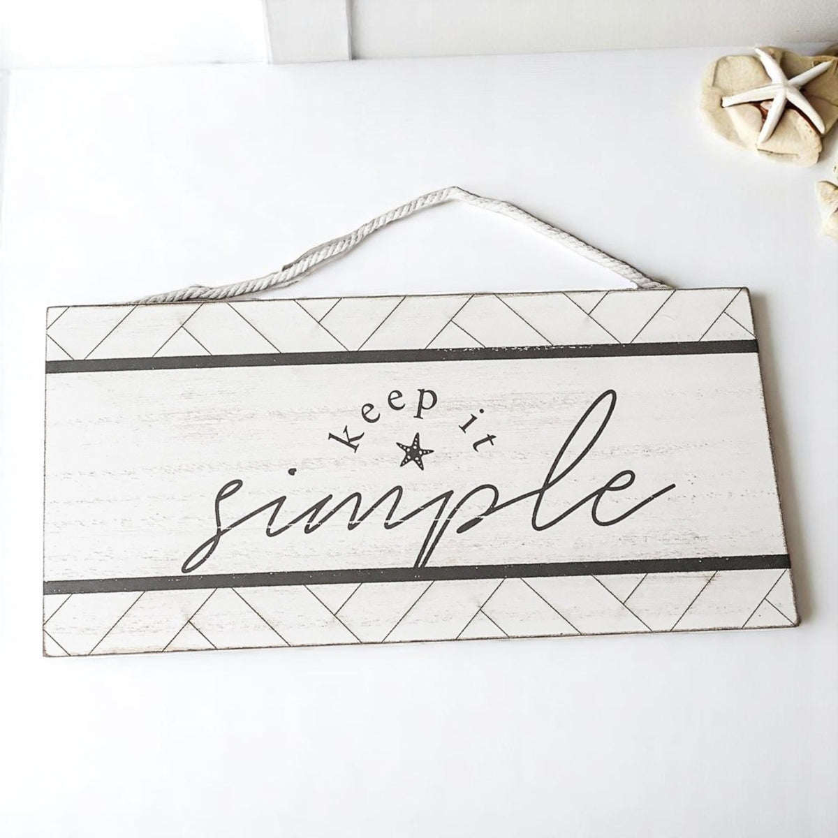 Keep It Simple Decorative Sign | Minimalist Home Décor Accent lifestyle product image