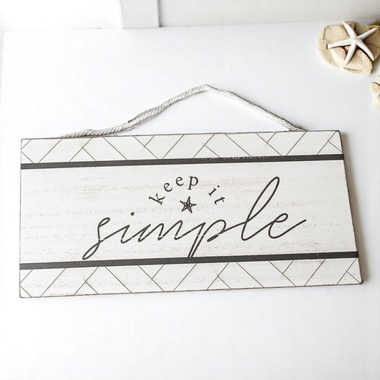 Keep It Simple Decorative Sign | Minimalist Home Décor Accent lifestyle product image
