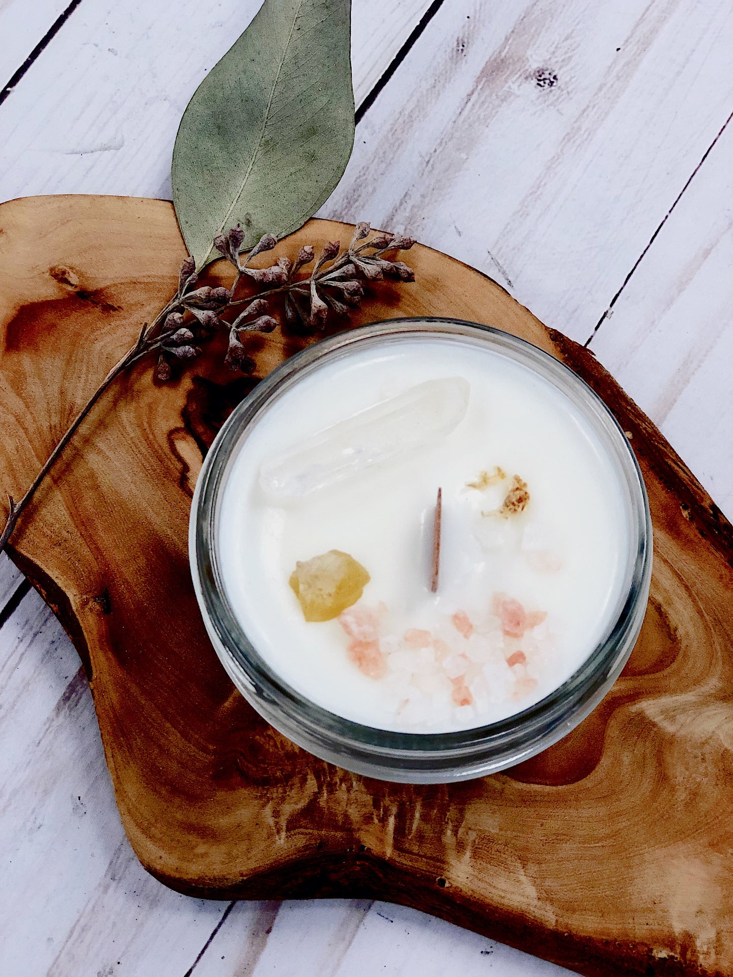 Space clearing intention candle organic ritual candle