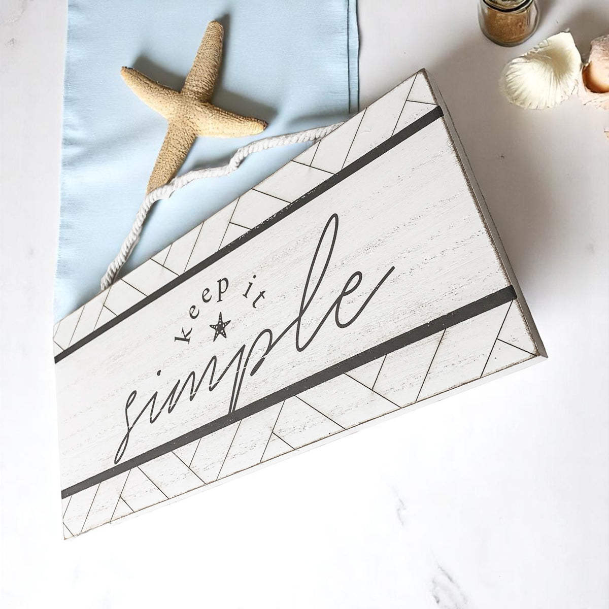 Keep It Simple Decorative Sign | Minimalist Home Décor Accent lifestyle product image