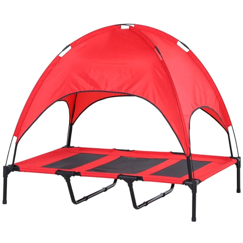 Elevated Dog Bed with Canopy | Portable Raised Pet Cot for Large Dogs lifestyle product image